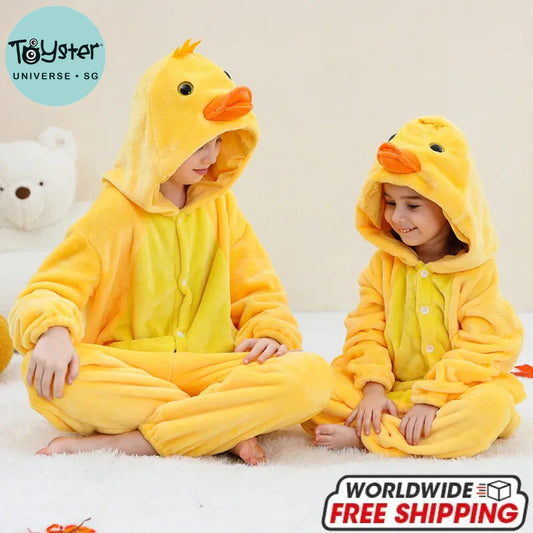 Children Winter Overalls Costume Duck / 11-12T(Height135-145