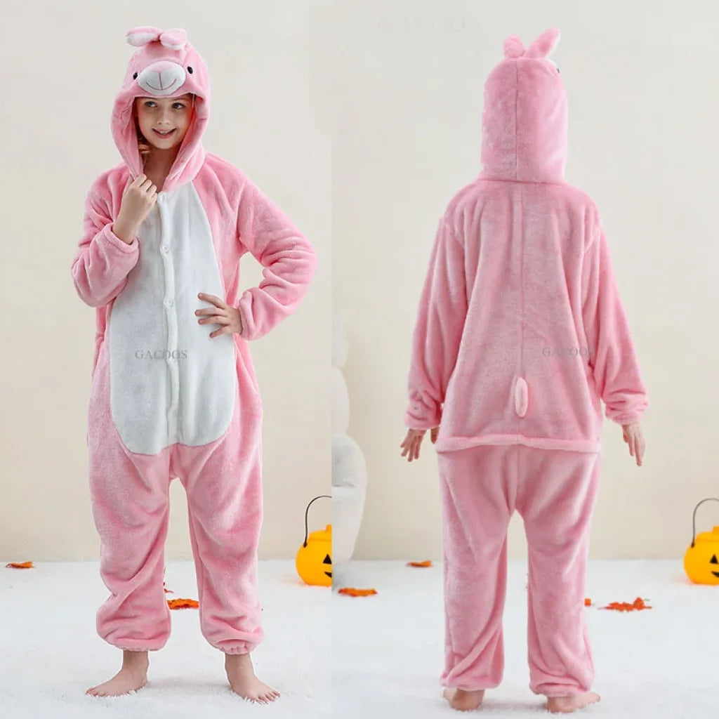 Children Winter Overalls Costume Rabbit / 11-12T(Height135-145