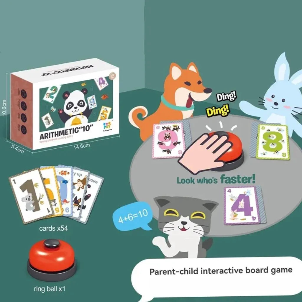Children’s Number Cards Math Addition And Subtraction