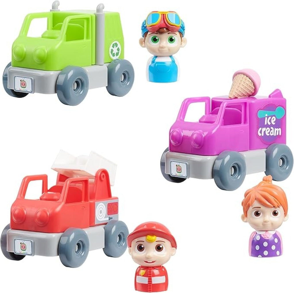 Cocomelon Build A Vehicle & Figure - Pink Cocomelon