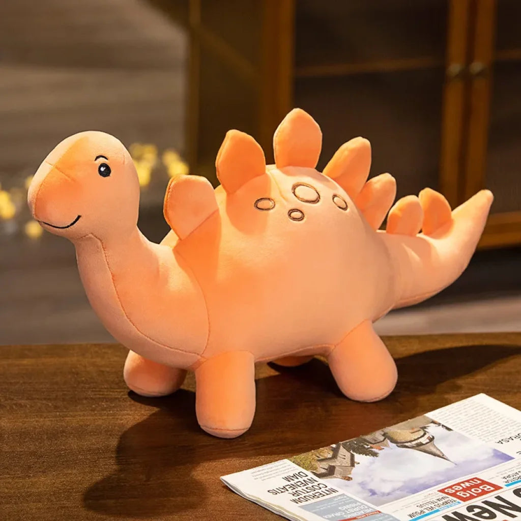 Colorful Dinosaur Plush Toy - Orange / S