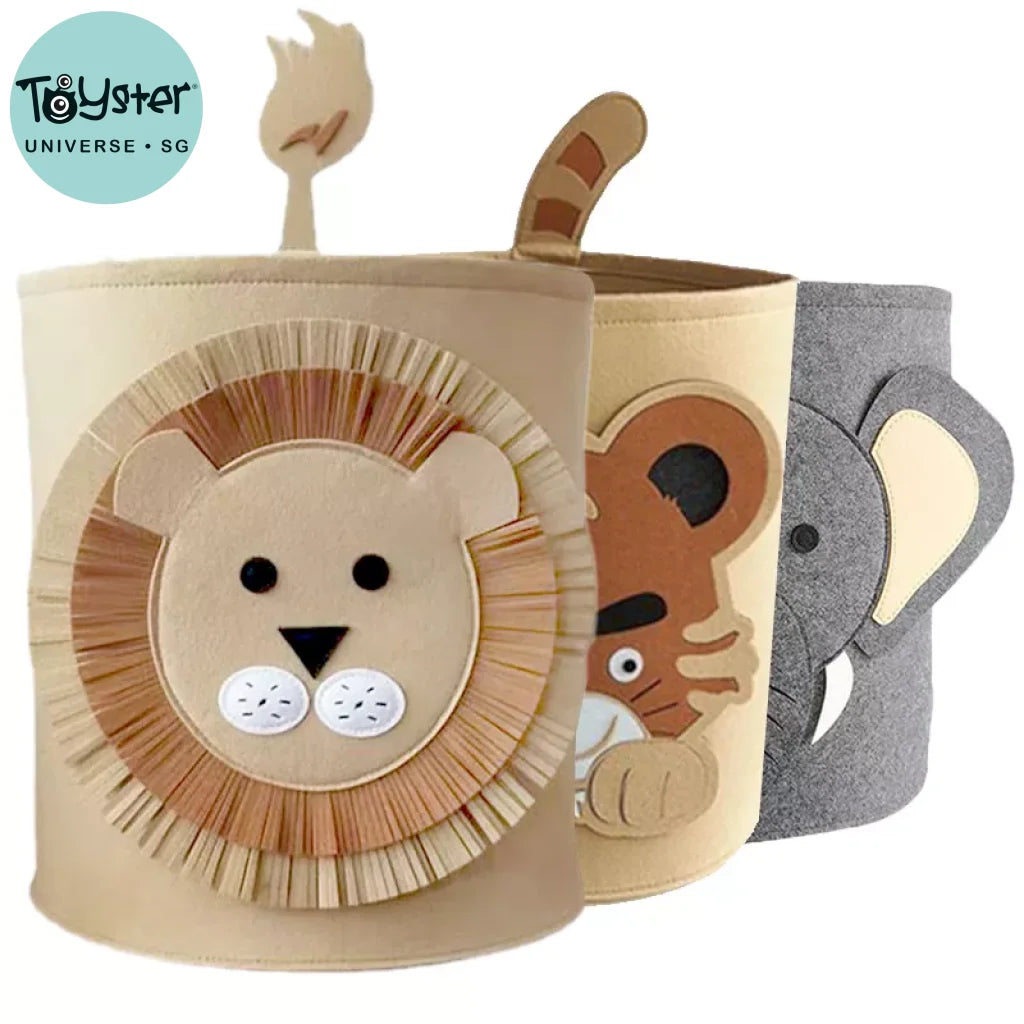 Cotton Animal Storage Basket For Toys Clothes Shoes