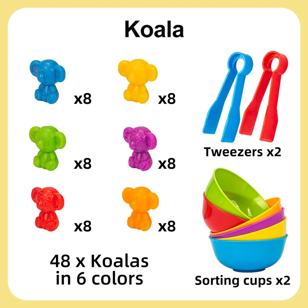 Counting and Sorting Animal Toys - Koala
