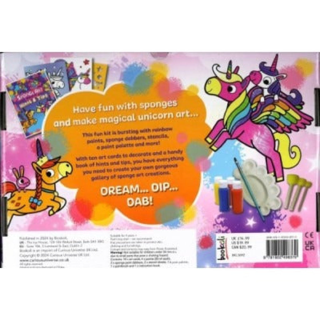 Craft And Carry Activity Kit Sponge Art Unicorns
