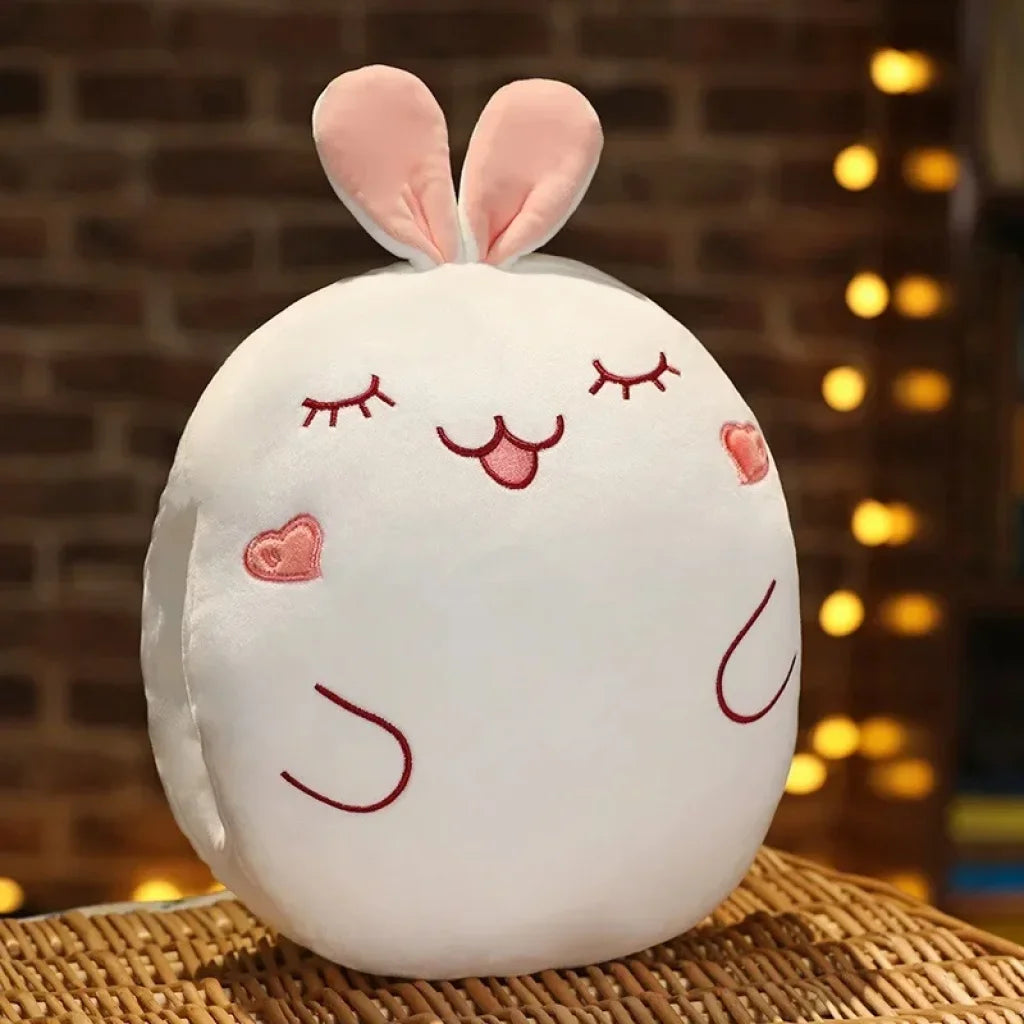 Cute Animals Hand Warmer Pillow Plush Toy - Pink Rabbit +30 * 25cm