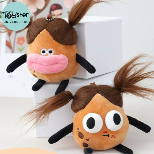 Cute Anime Sausage Mouth Doll Plush Keychain