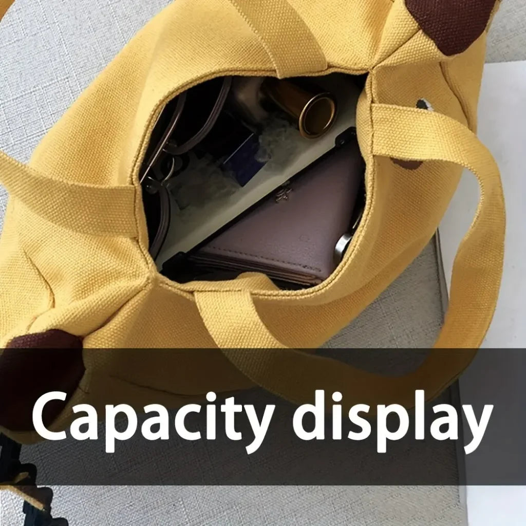 Cute Banana Shoulder Hand-Held Canvas Bag