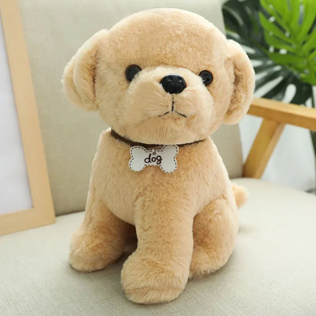 Cute Dog Plush Toy Light Brown / 22Cm