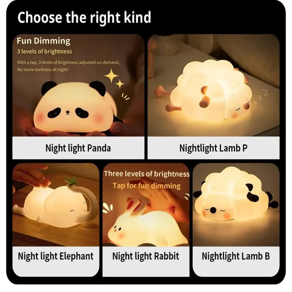 Cute Led Night Light Touch Sensor