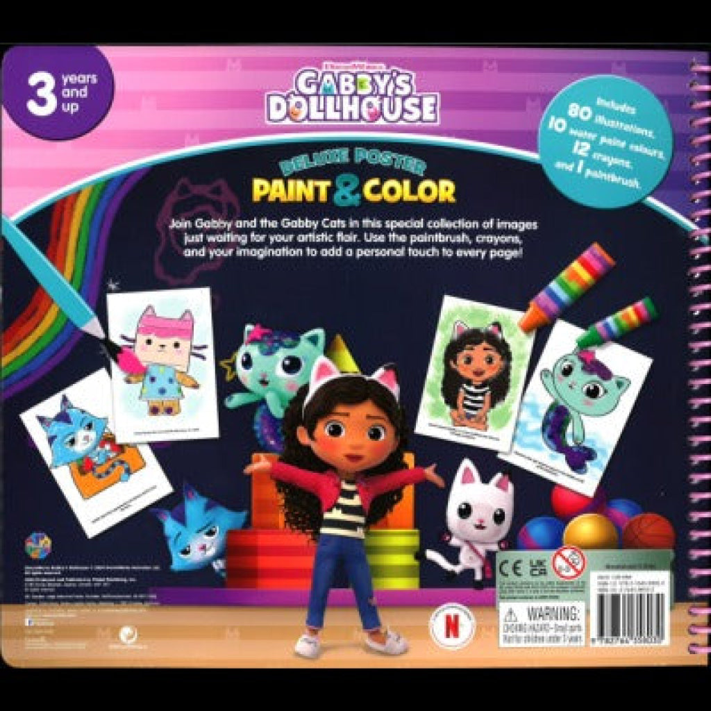 Deluxe Poster Paint & Colour: Gabby’s Dollhouse