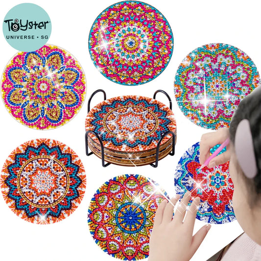 Diamond Art Painting Coasters With Holder