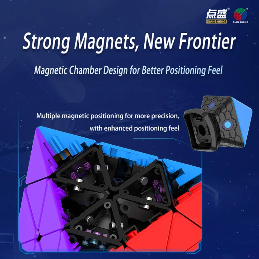 Diansheng Face Turning Octahedron Magnetic Magic Cube Diansheng