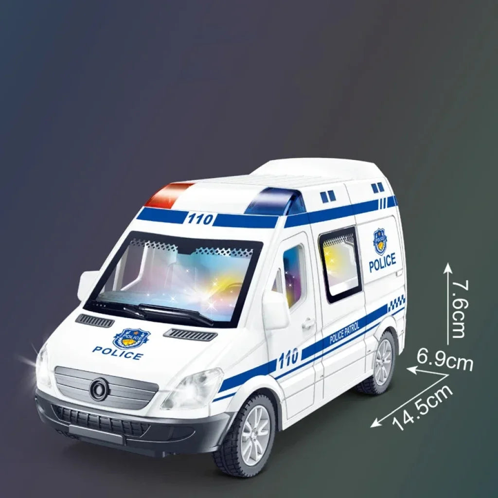 Die-cast Ambulance Fire-Truck Police Mini Car 1:32