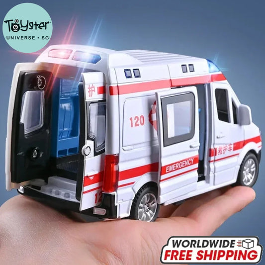 Die-cast Ambulance Fire-Truck Police Mini Car 1:32