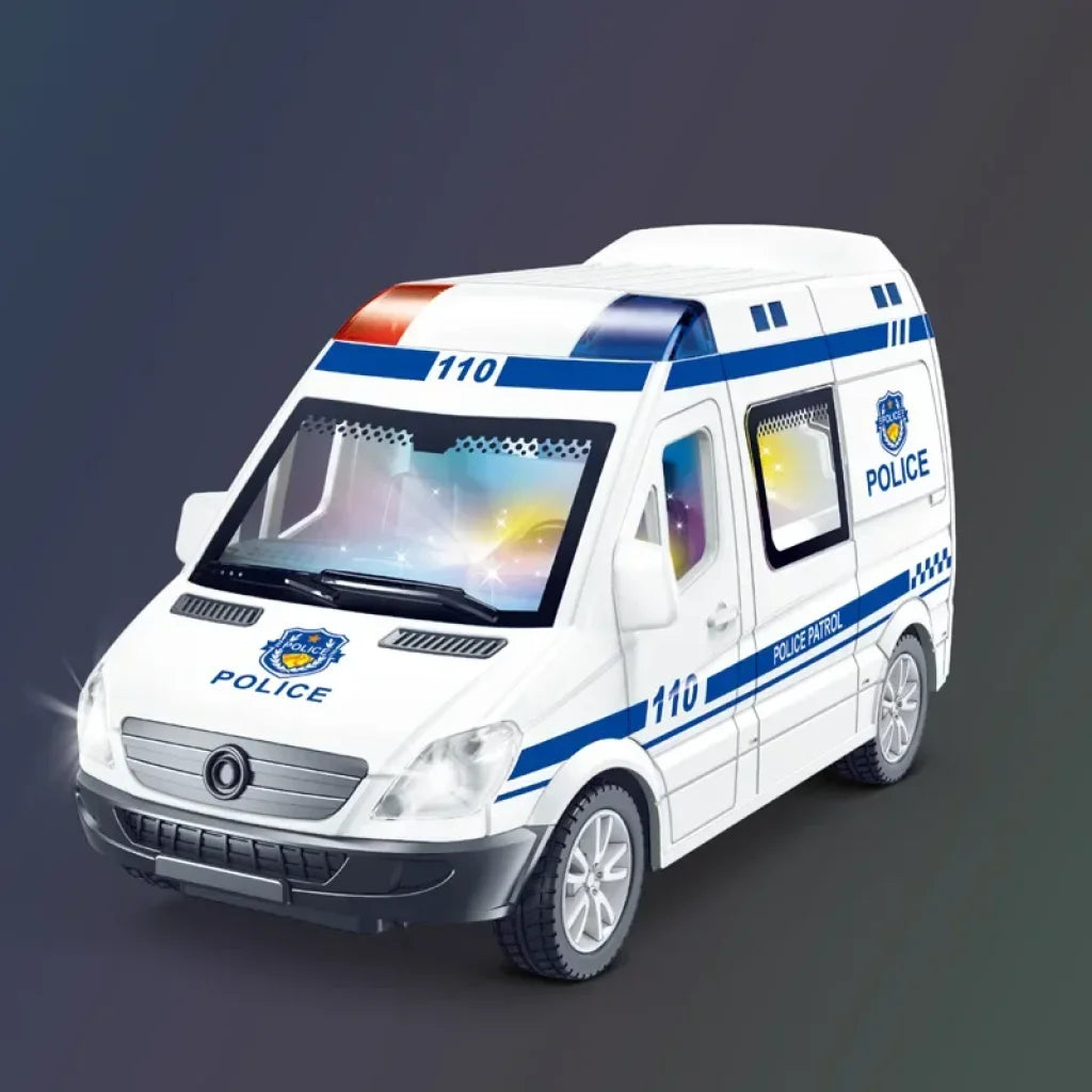 Die-cast Ambulance Fire-Truck Police Mini Car 1:32 - Police