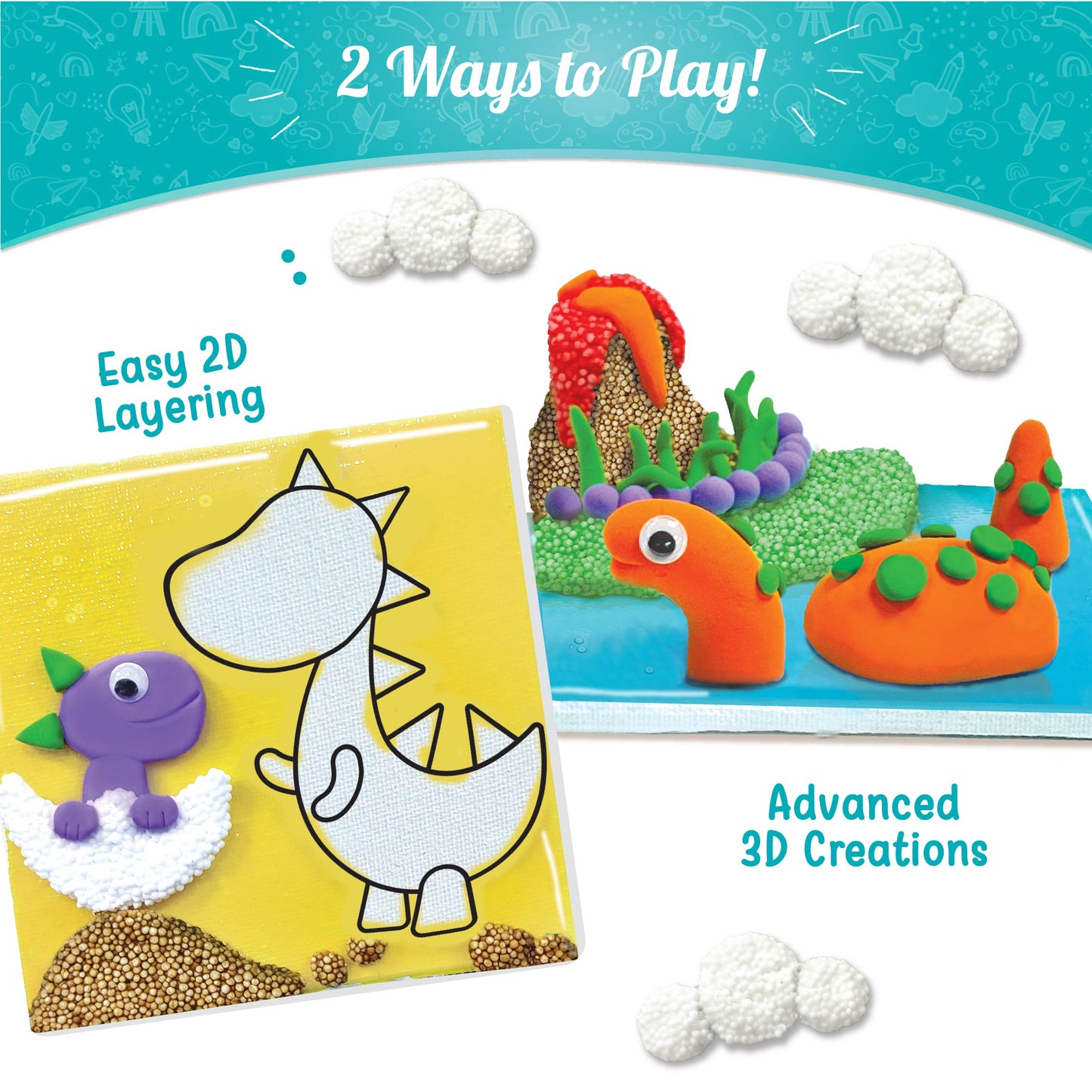 Clay Murals Dino - Modeling Clay