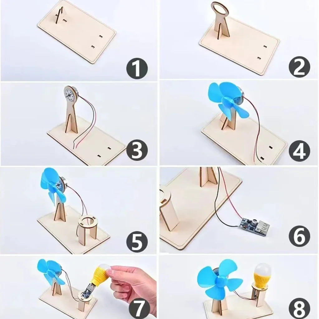 Diy Wooden Wind Generator Model