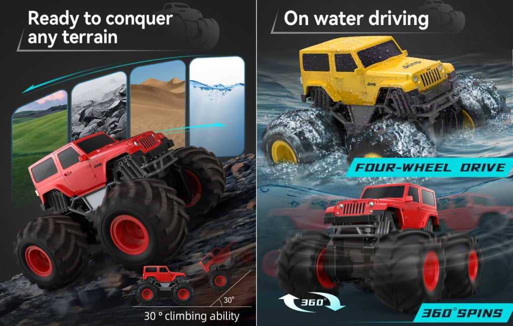 Double Ejeep Wrangler Amphibious Rc E342 E