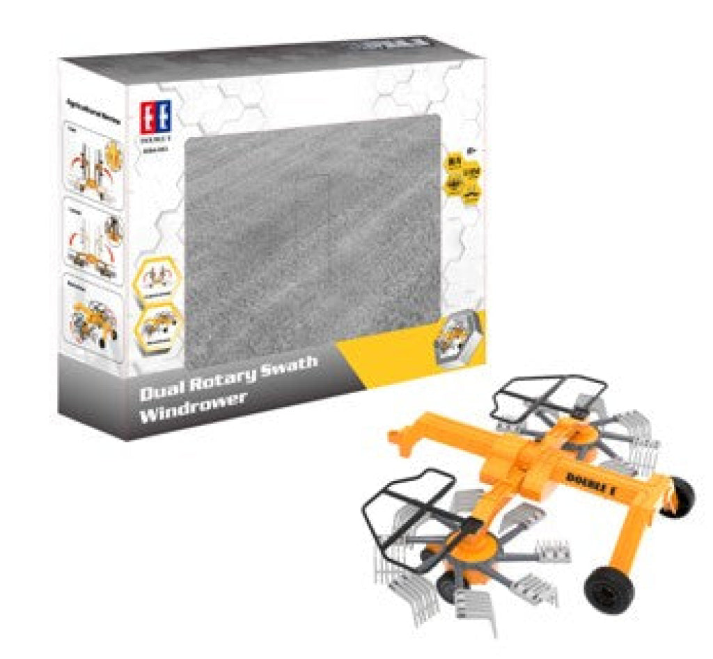 Double E Licensed Jcb Fastrac 4220 Farm Truck Rc E359 S064-003 Dual Rotary Windrower 1:24