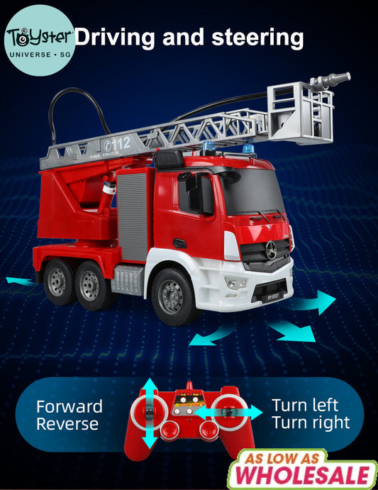 Double E Licensed Mercedes Benz Rc Antos Fire Truck 1/20 Scale E527-003