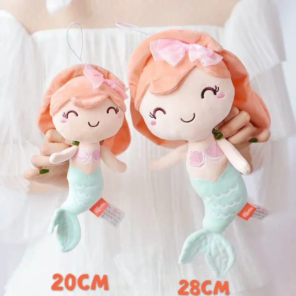 Fairy Tale Mermaid Princess Doll - orange hair Mermaid / about 28cm