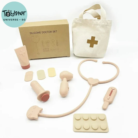 Food Grade Safety Doctor Toys Pretend Silicone Play Kit