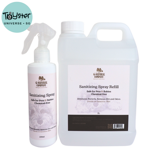 G-Natural Alcohol-Free Sanitizing Spray & Refill Safe for Families