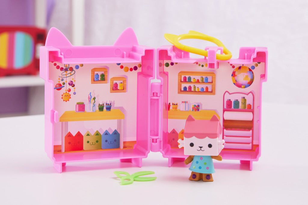 Gabby’s Dollhouse Baby Box Cat Mini Clip On Playset