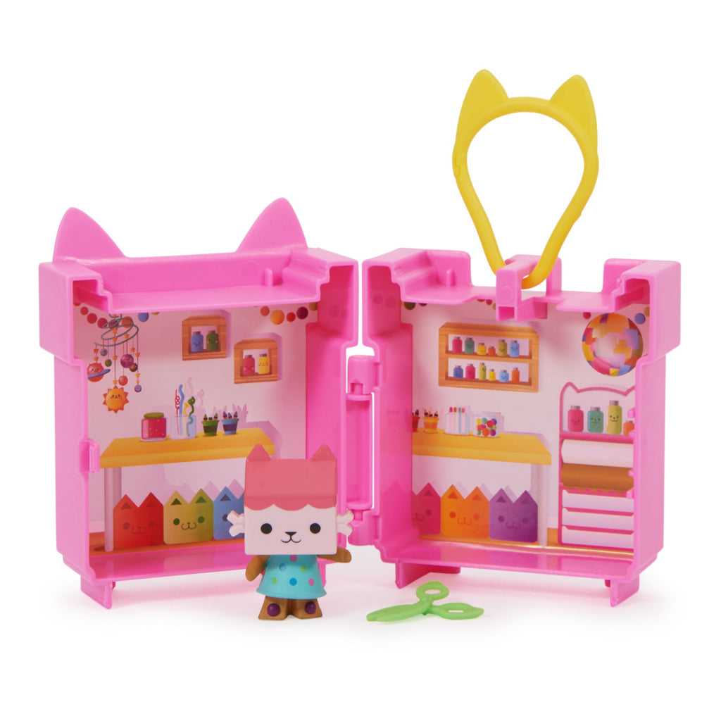 Gabby’s Dollhouse Baby Box Cat Mini Clip On Playset