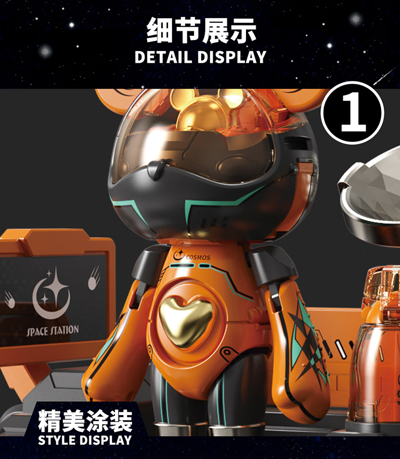 Cosmos Space Station Bear Set