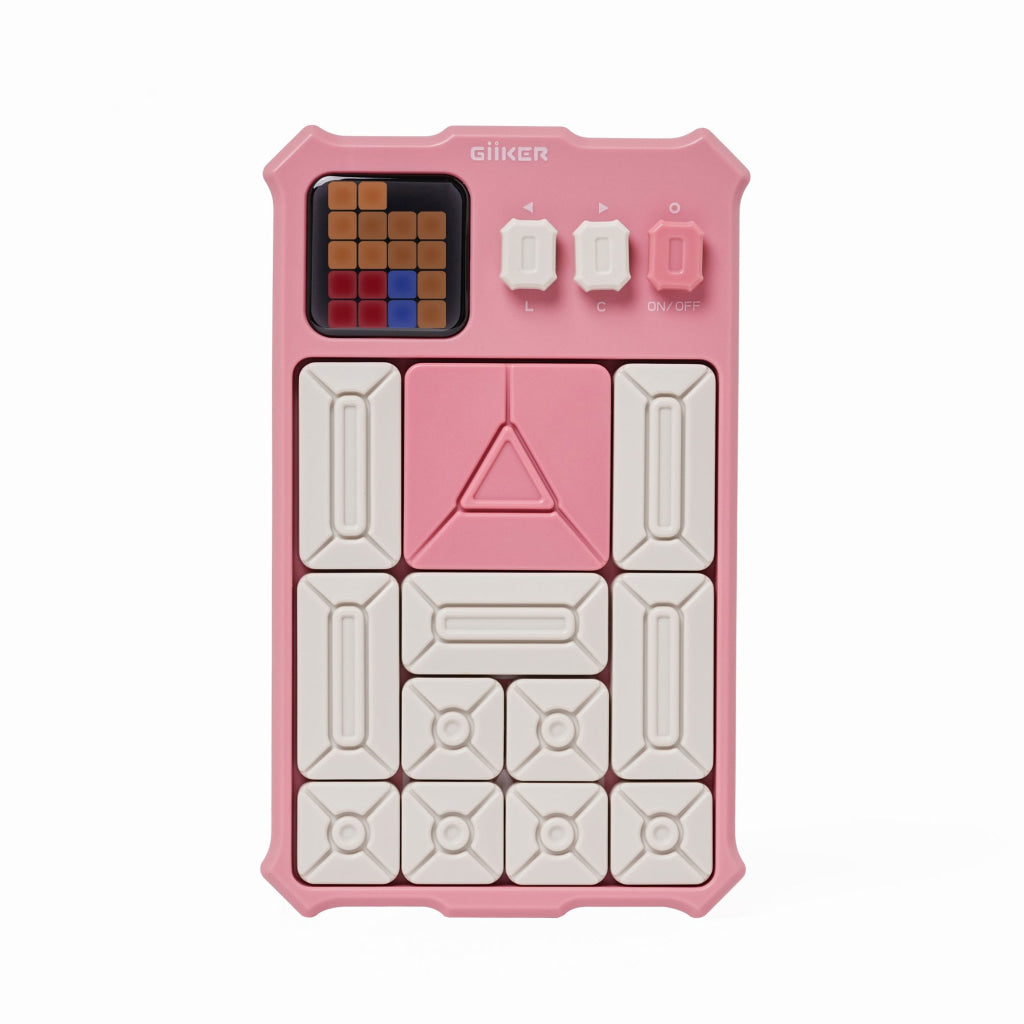 GiiKER Super Slide – Smart Puzzle Game for Kids 3+ | Boost Logic Focus & Planning Skills Screen-Free - Pink - puzzle