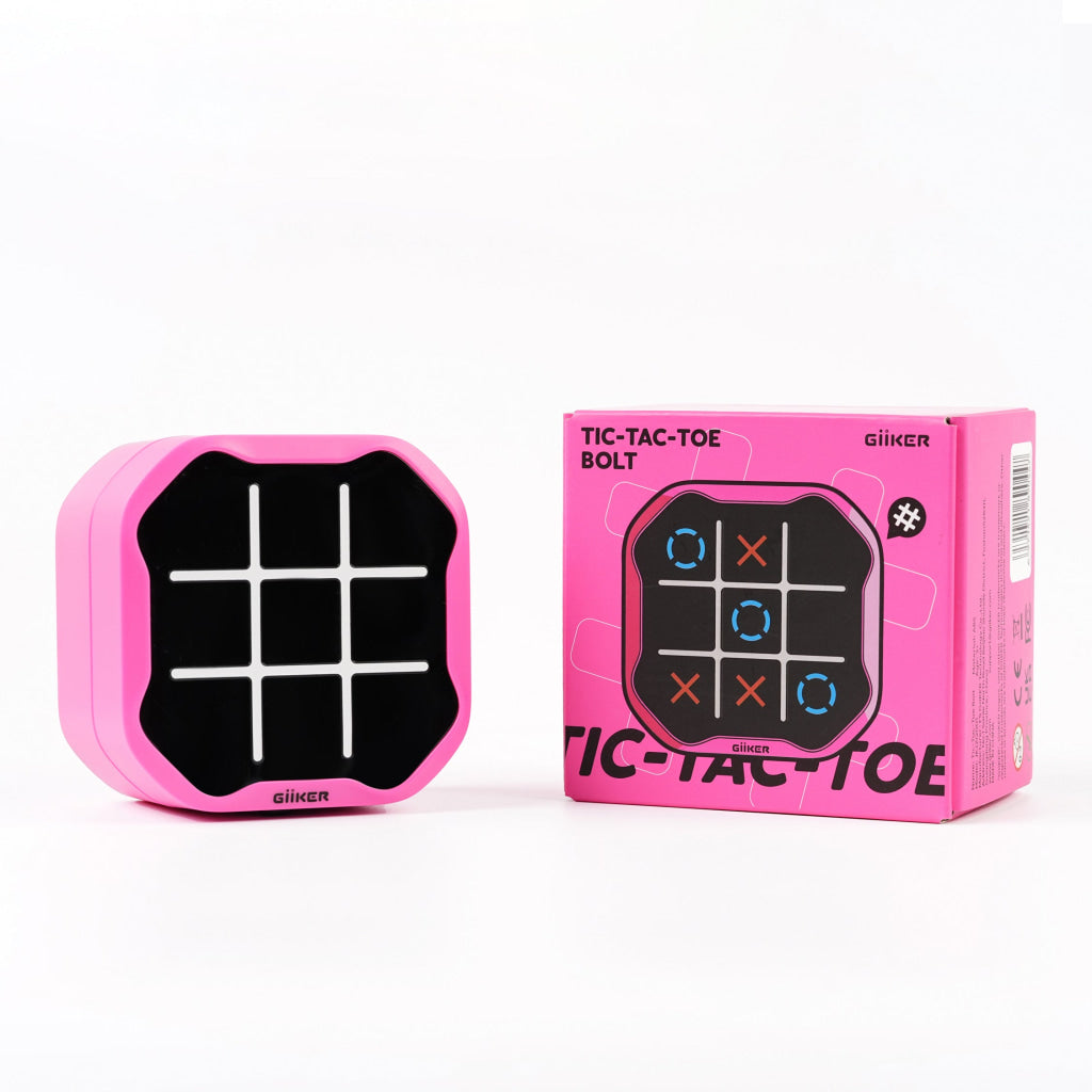 GiiKER Tic Tac Toe Bolt – 3-in-1 Handheld Game for Kids 3+ | Boost Focus Memory & Quick Thinking On-the-Go - puzzle