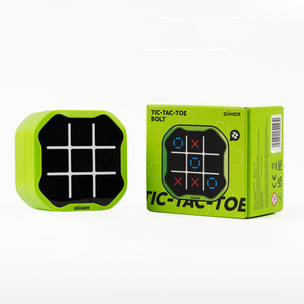 GiiKER Tic Tac Toe Bolt – 3-in-1 Handheld Game for Kids 3+ | Boost Focus Memory & Quick Thinking On-the-Go - puzzle