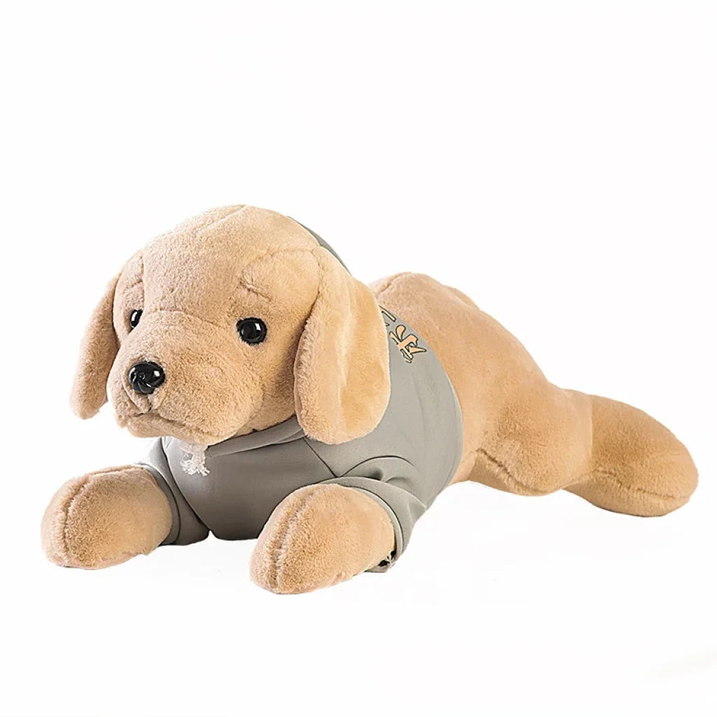 Golden Retriever Dog Stuffed Toy - green cloth / About 78cm