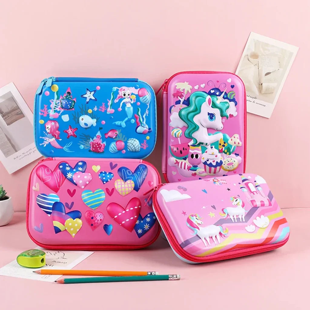 Hard Case Zip Pencil Case 2 Big Size