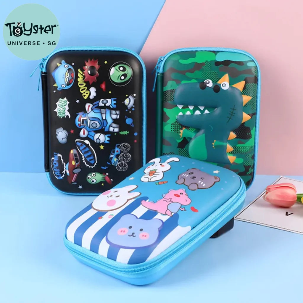 Hard Case Zip Pencil Case 2 Big Size