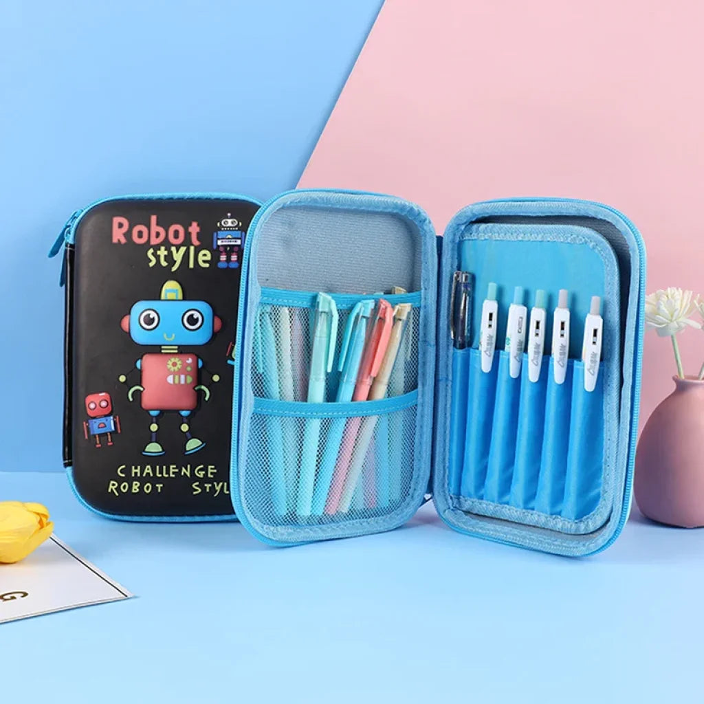 Hard Case Zip Pencil Case 2 Big Size