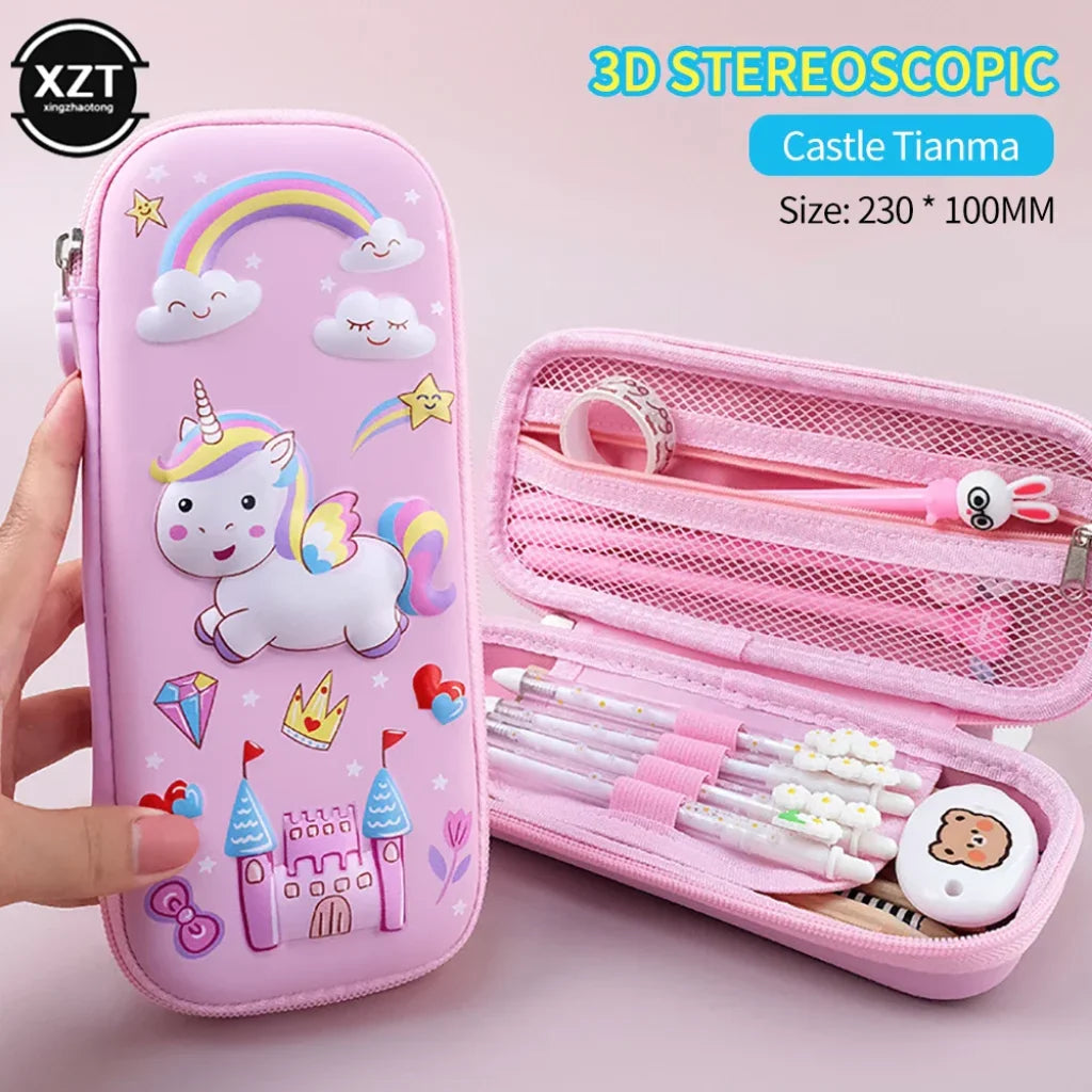 Hard Case Zip Pencil Case Small Size