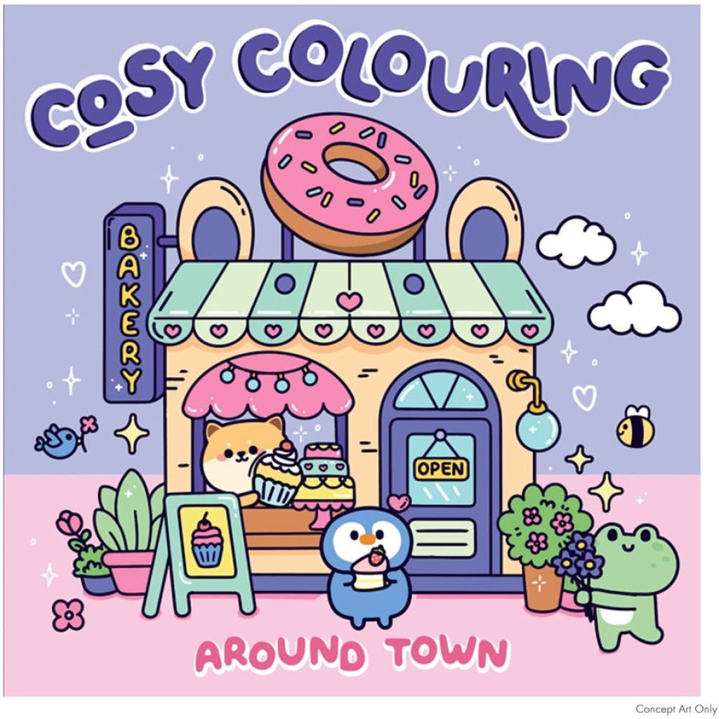 Hinkler Art Maker Cosy Colouring: Around the Town - Art Maker