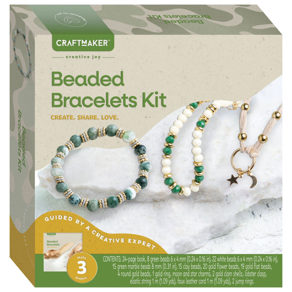 Hinkler Craft Maker Beaded Bracelets Kit CRAFT MAKER