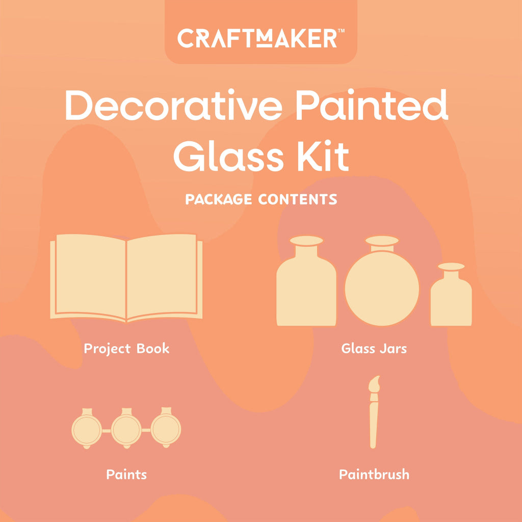 Hinkler Craft Maker Glass Painting Kit CRAFT MAKER