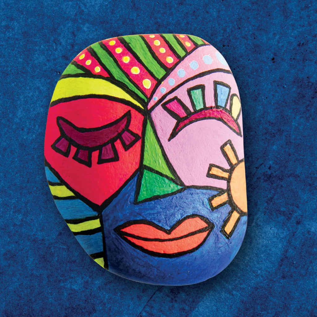 Hinkler Craft Maker Neon Rock Art Kit Hinkler