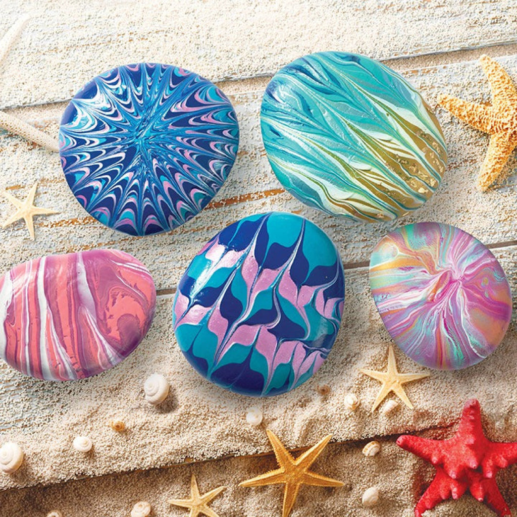 Hinkler Craft Maker Paint Pour Rock Art Kit Hinkler