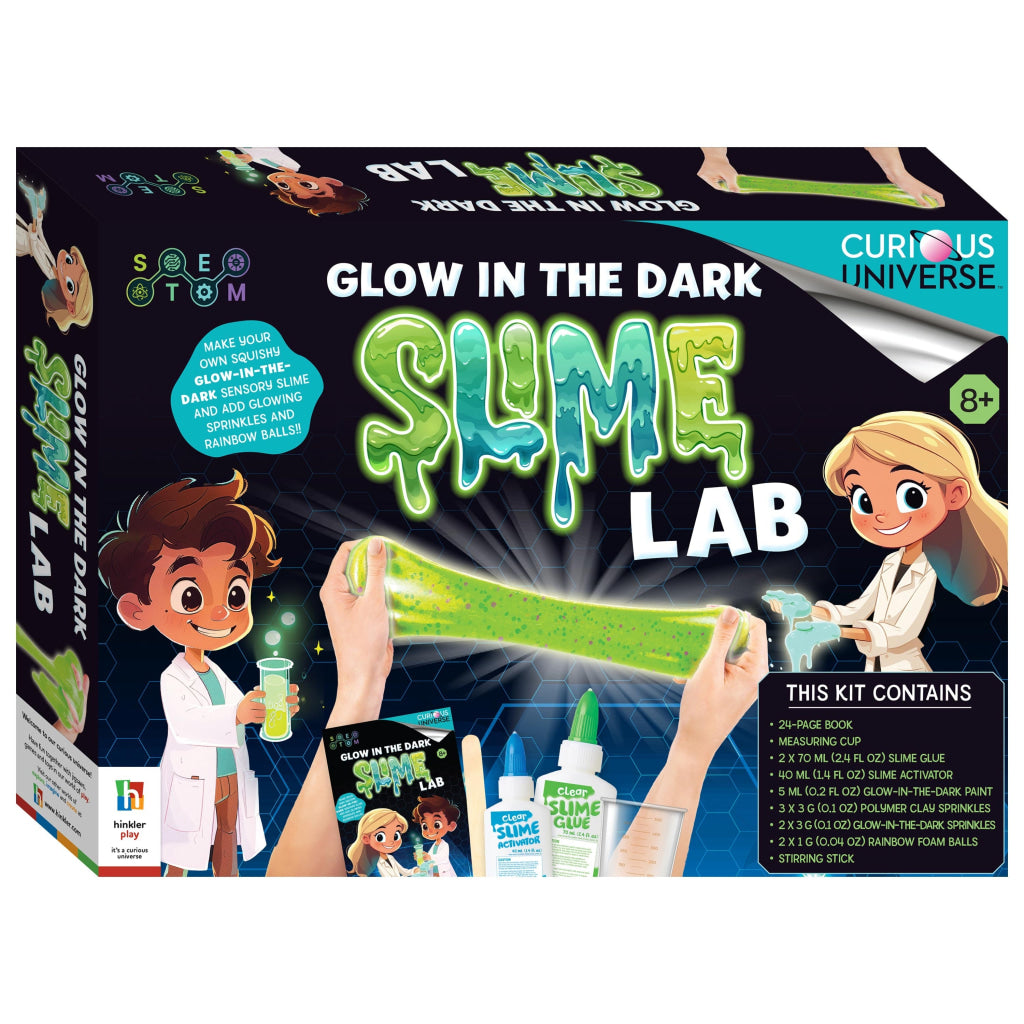 Hinkler Curious Universe Glow in the Dark Slime Lab - Curious Universe