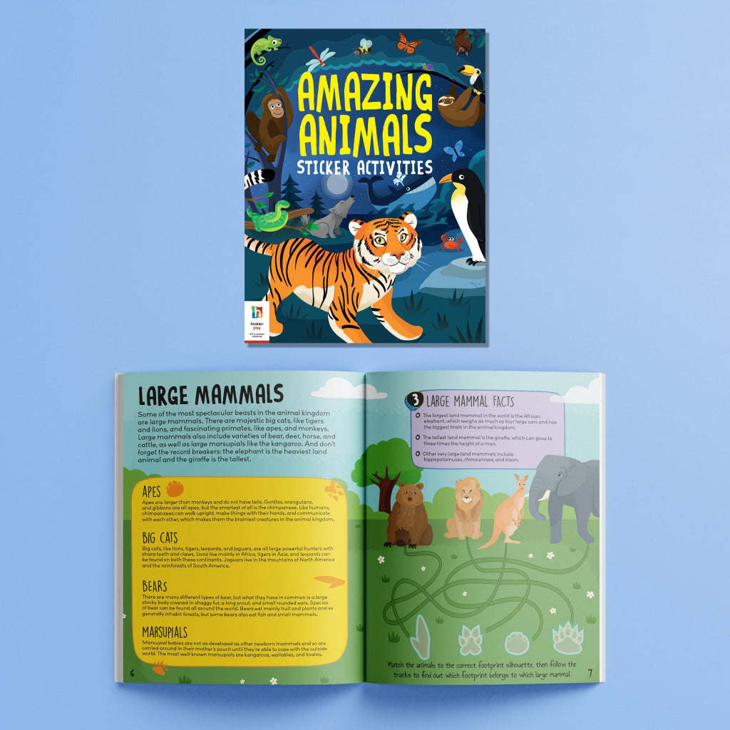 Hinkler Jigsaw And Book Amazing Animals (Us Edition) Jigsaw And Book