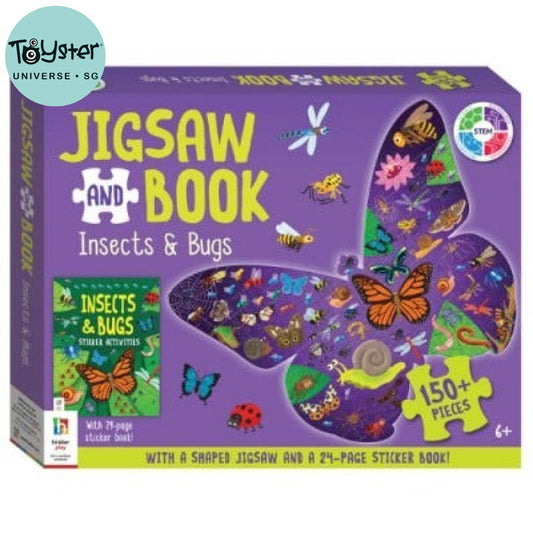 Hinkler Jigsaw And Book Insects Bugs (Us Edition) Jigsaw And Book