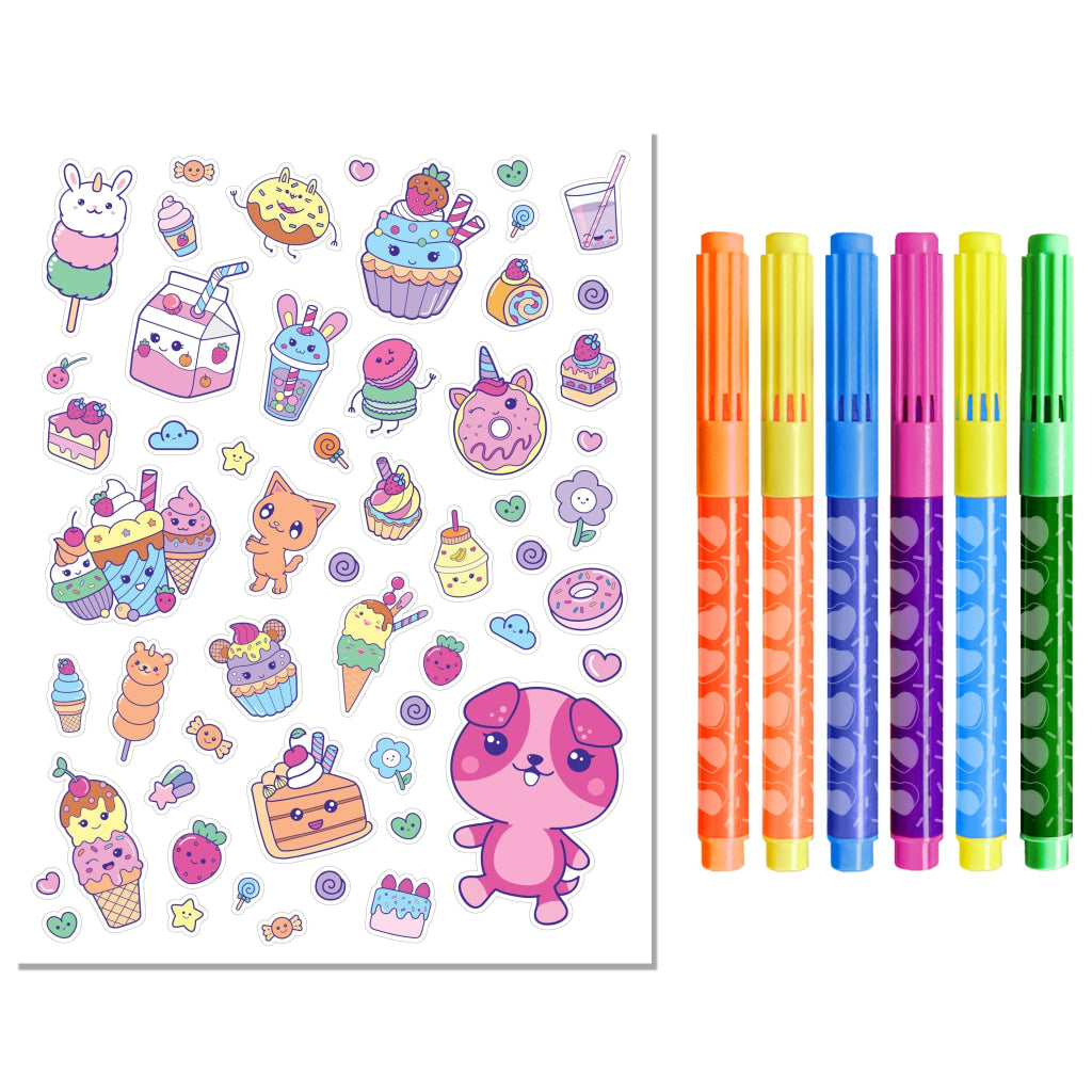 Hinkler Kaleidoscope Colouring Kawaii Sweetlings Kit HINKLER