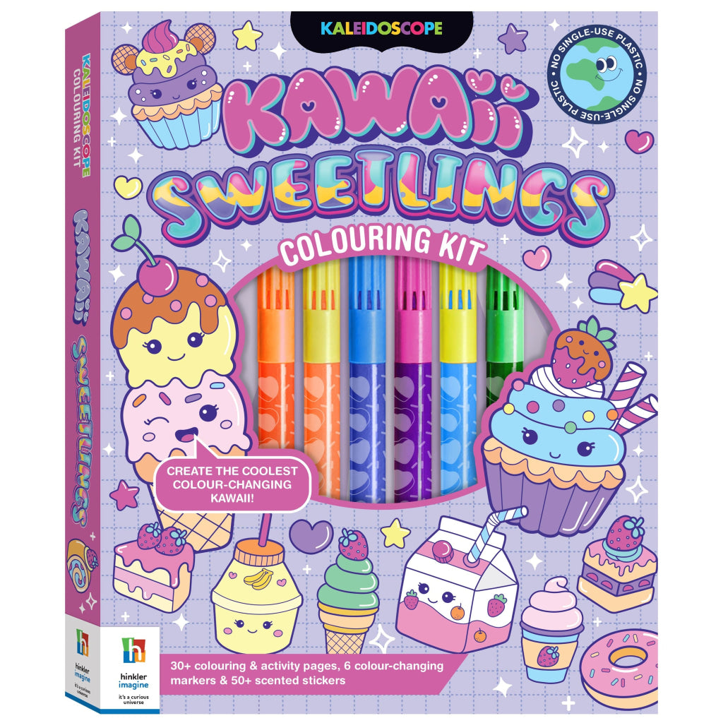 Hinkler Kaleidoscope Colouring Kawaii Sweetlings Kit HINKLER