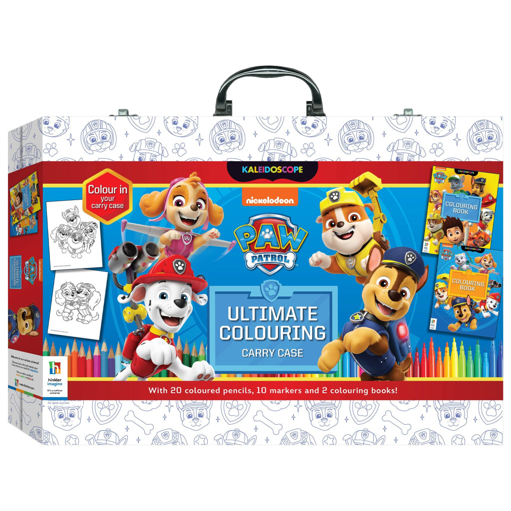 Hinkler Kaleidoscope Paw Patrol Ultimate Colouring Carry Case HINKLER