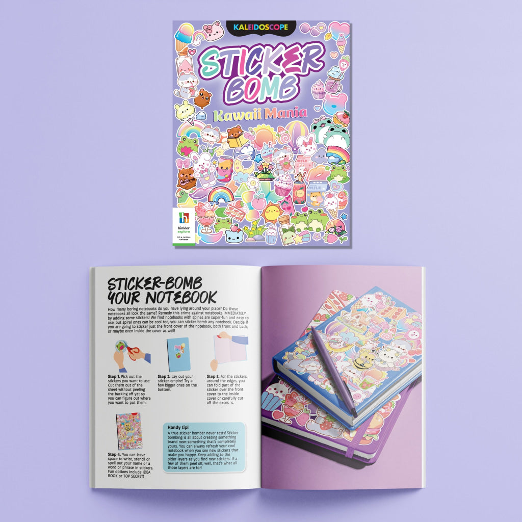 Hinkler Kaleidoscope Sticker Bomb Kawaii Mania HINKLER